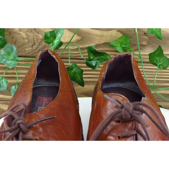 Born‎ crown Shoes Sz 10 M Brown Derby Oxfords Leather Men M2383 main image 4